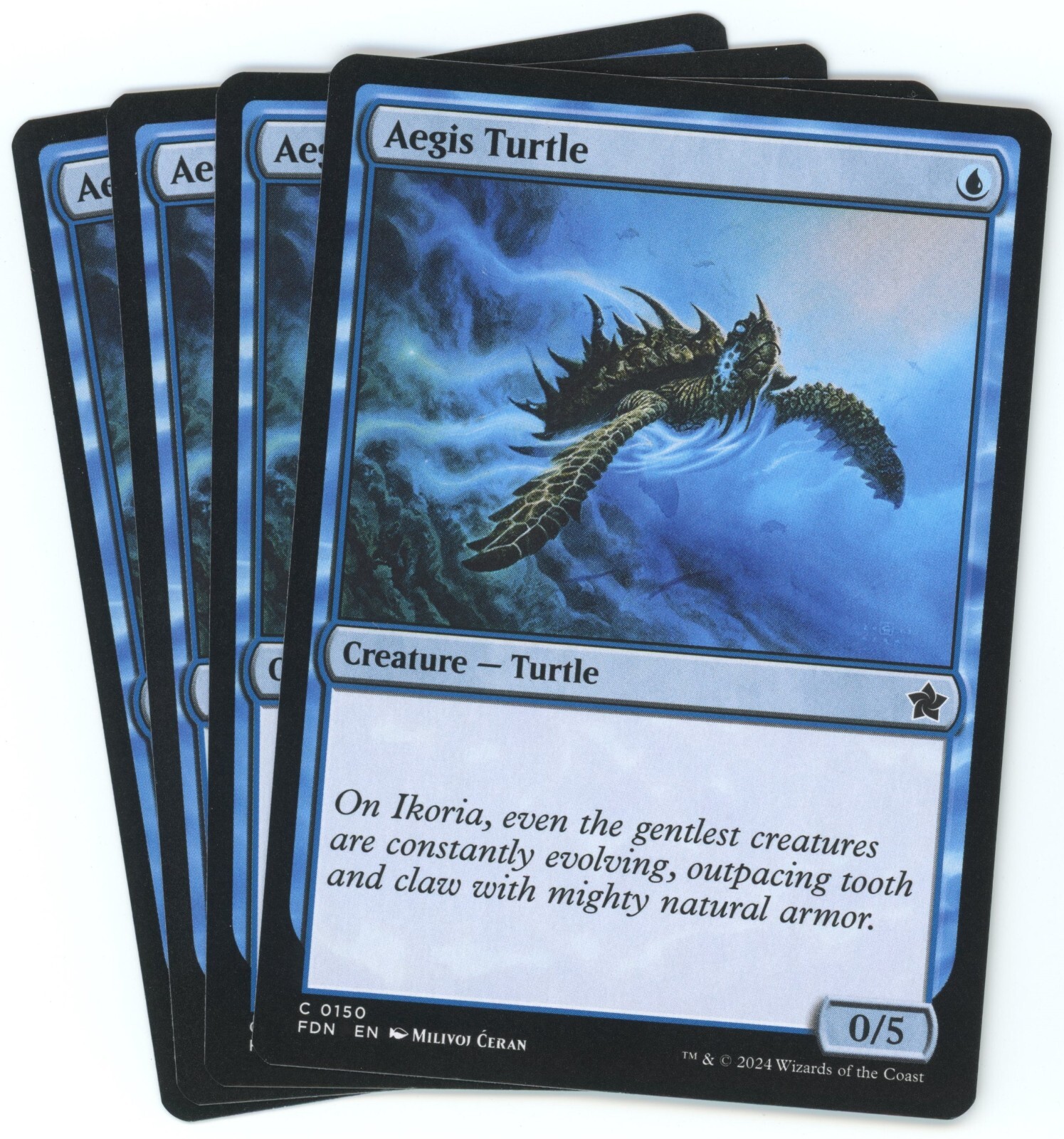 x4 Aegis Turtle - 0150 - Foundations - Magic the Gathering (MTG)