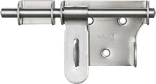 Sliding Bolt Gate Latch, 6 Inch Thickening 304 Stainless Steel Barrel Bolt with