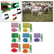 100 Pieces Livestock Ear Tags Farm Animal Identification for Dog Sheep Deer