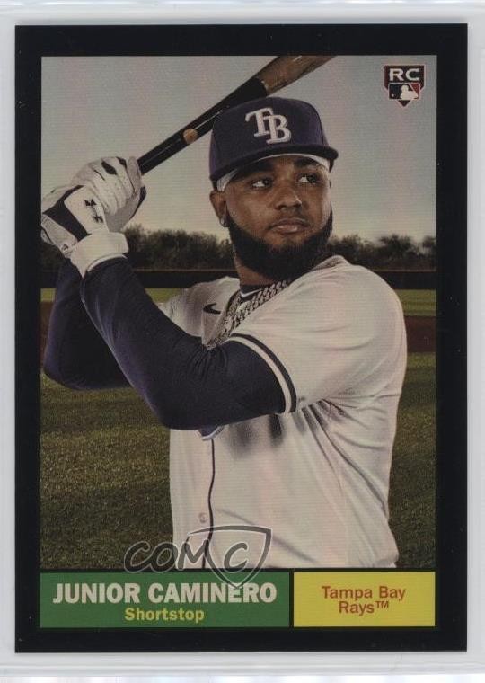2024 Topps Archives 1961 Topps Black Foilboard Junior Caminero #33 1c1k