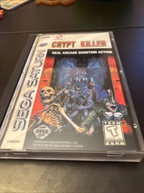 Crypt Killer CIB (Sega Saturn) - HTF RARE Konami Light Gun Tested - Good Disc