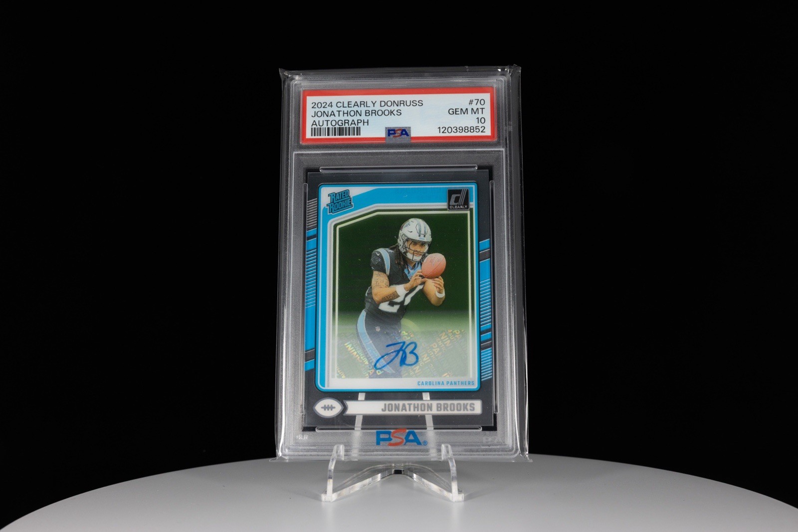 Jonathon Brooks Panini Clearly Donruss #70 Autograph
