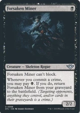 MTG Forsaken Miner Normal NM Outlaws of Thunder Junction Magic 88