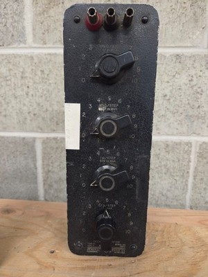 GENERAL RADIO 1432-X DECADE RESISTOR BOX GenRad 1432X VARIABLE STEP BOX
