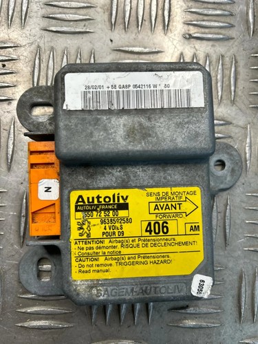 PEUGEOT 406 8B Airbag-Steuergerät 9638592580 1.80 Petrol 81kw 2000 28968122