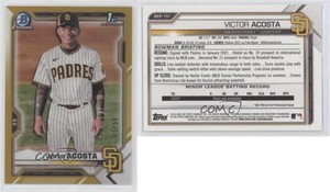 2021 Bowman Chrome Prospects Gold Refractor /50 Victor Acosta #BCP-151