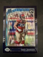 2024 Panini Donruss Optic Rated Rookie Theo Johnson #291 Purple Shock Prizm (RC)