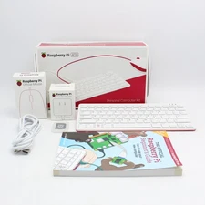 Raspberry Pi 400 Official Start-Up Kit BCM2711 4GB DDR4 w/ Guide, Mouse & More