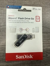 SanDisk 128GB iXpand Flash Drive Go USB Type A to Lightning IPhone IPad NEW