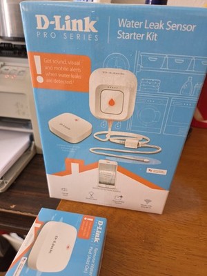 D-LINK  Wi-Fi Water Leak Sensor Starter Kit DCH-S1621KT - New/Sealed