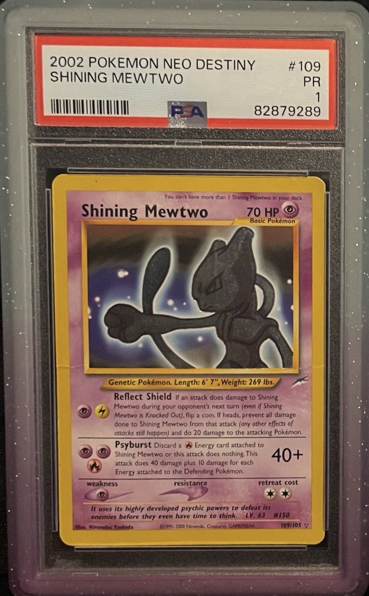 Shining Mewtwo 109/105 Neo Destiny Holo for sale online | eBay