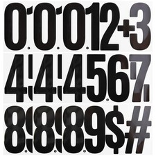 9 Sheets Large 6 Inch Number Stickers 0-9 Numbers, Self Adhesive and Waterproof