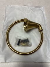 Signature Hardware SHPRTRBG 6" Wall Mounted Towel Ring - Brushed Gold