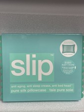 SLIP Silk Scalloped Queen Pillowcase – Turquoise New