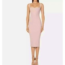 NEW Nookie Nude Pink Clean Girl Minimalist Quiet Luxury Old Money Chic Dress