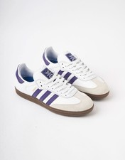 adidas Samba spezial ADV Skate Shoes - White/ Purple/Gold Metallic Uk Size 9
