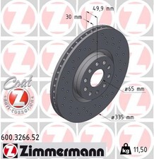 2x Bremsscheibe Vorderachse innenbelüftet gelocht Ø335mm für VW Atlas CA1