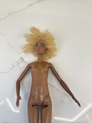 2016 Mattel Barbie African American Doll With Blonde Curly Hair #1188MJ