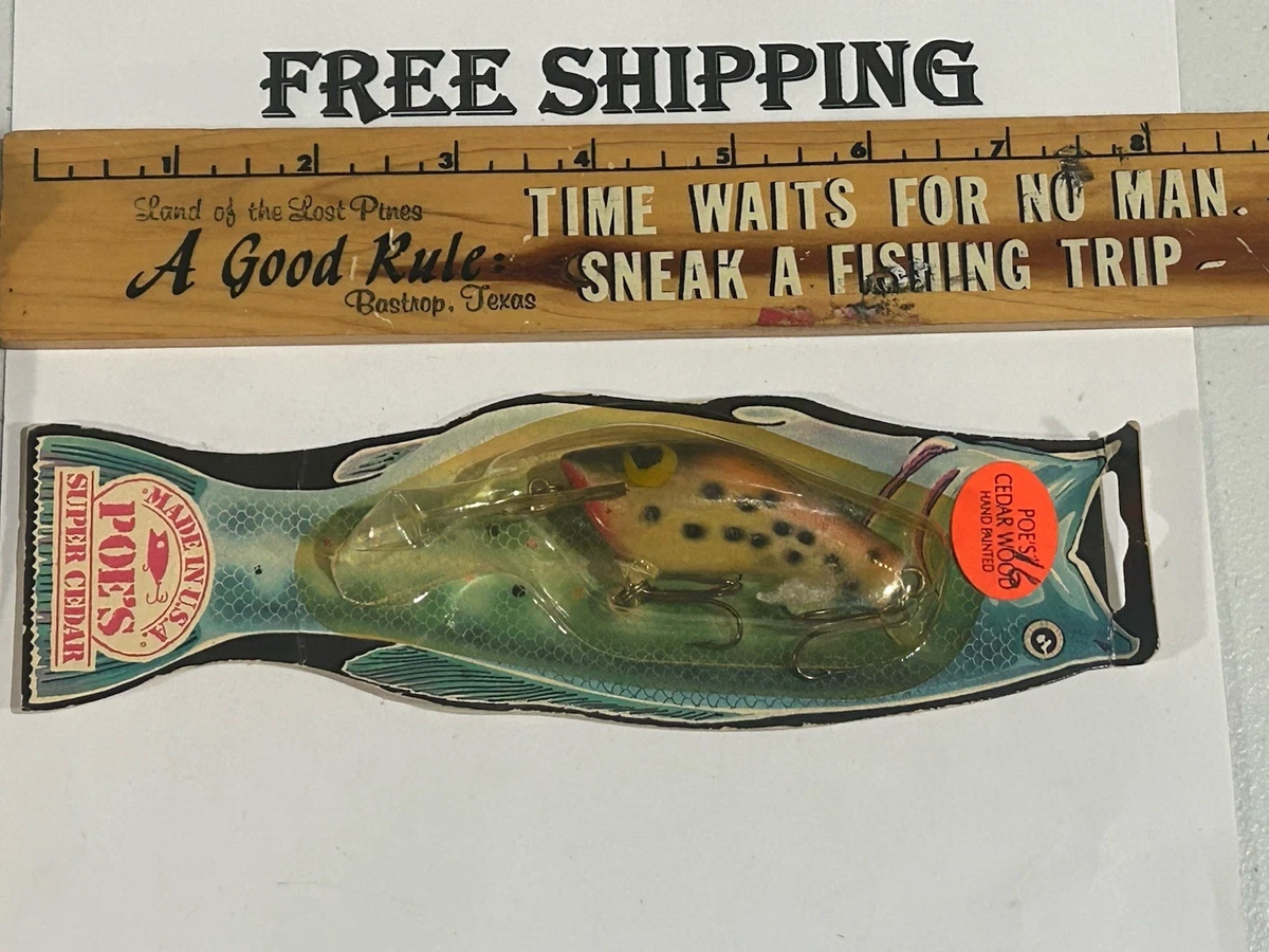 Poe's Bass Vintage Fishing Lures for sale | eBay