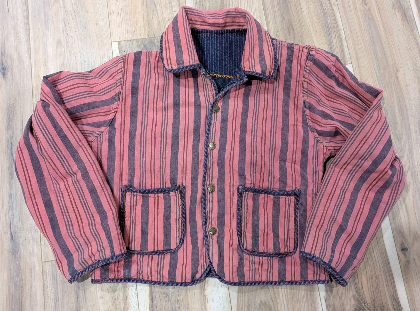 C:eed Reversible Patchwork Quilted Jacket Silk Sz… - image 14