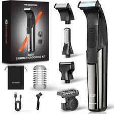 Men Manscape Pubic Groin Ball Electric Shaver Kit Body Hair Trimmer Clipper