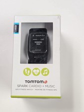 TomTom Spark Cardio Music GPS Fitness Watch Large Black Open Box Like New