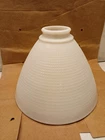 VTG 8" Waffle Diffuser Torchiere Milk Glass Lamp Shade 2" Fitter