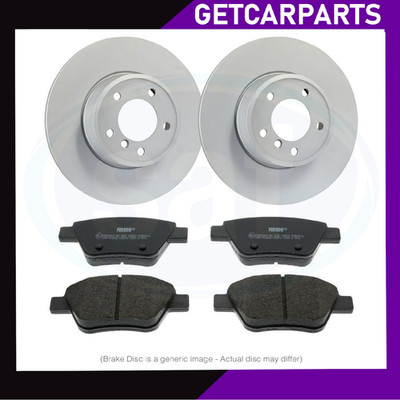 Rear Solid Brake Discs / Pads Fits VW Scirocco 2008-2017 1.4/2.0