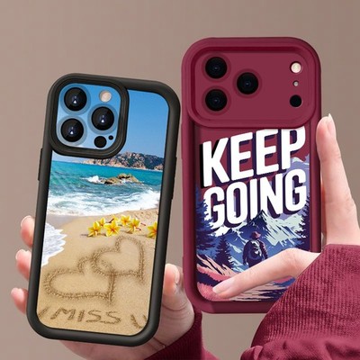 For iPhone 17e 17 Pro Max 16 15 14 13 11 Beach Scenery Silicone Phone Case Cover
