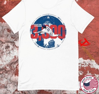 Clayton Kershaw 3000 Strikeouts One Team Shirt Dodgers Unisex Tee