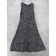 Lauren Ralph Lauren Dress Womens 12 Midi Career Knit Button Office Houndstooth