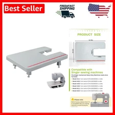 Heavy-Duty Sewing Machine Extension Table - Expand Workspace & Stabilize Proj...