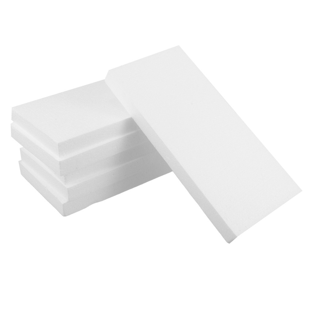  10pcs Craft Foam Blocks: 12x6x1" Foam Rectangles Polystyrene Shapes for DIY Art
