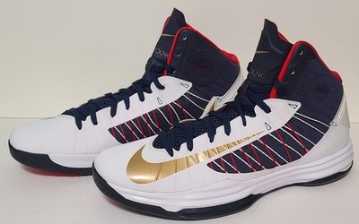 Nike Lunar Hyperdunk 2012 Olympic USA Basketball Gold Men's Size 17 #524934-107