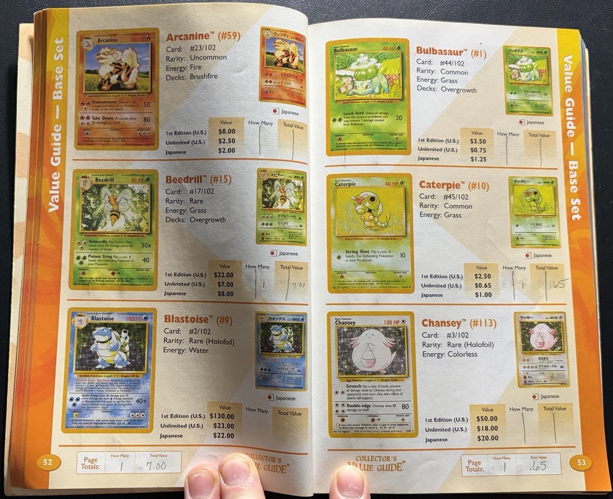 pokemon card value book Pokemon Collector's Value Guide: Secondary Market Price Guide and Collector Handbook: CheckerBee Publishing: 9781888914672: Amazon.com: Books