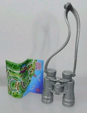 Barbie Mattel Doll Silver Binoculars Map Hiking Camping Accessories