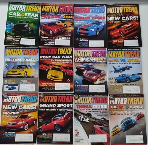 MOTOR TREND Magazine 2009 January - December Full Year