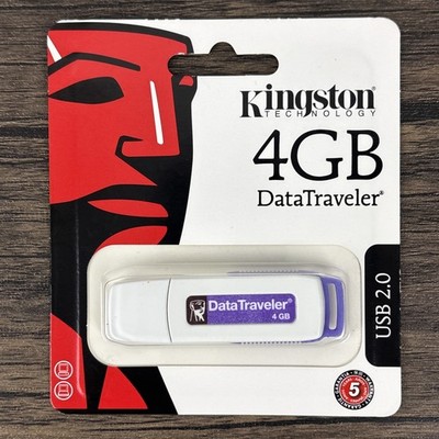 Kingston 4GB DataTraveler USB 2.0 Flash Drive Pen Thumb Memory Stick New Sealed