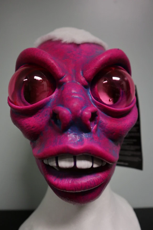 Whimsical Alien Friendly Space Invader - Zagone Studios "Gaylien" Handmade Mask - Image 2 of 4