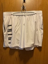 Amiri swim shorts white big logo size XL