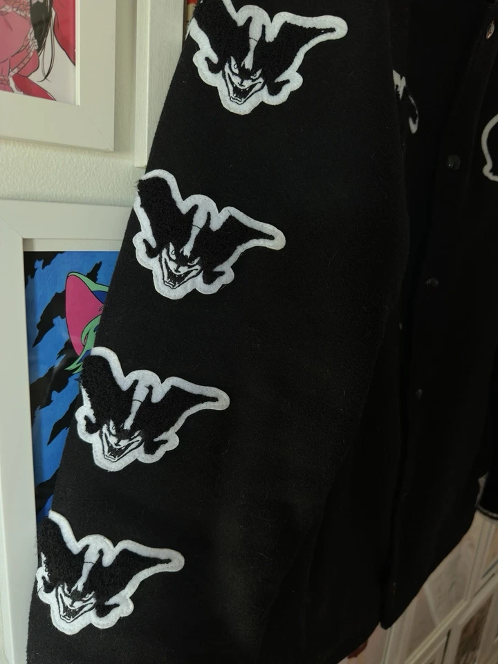 Chaqueta Universitaria Devilman Galería Hakaba Souvenir Bomber Go Nagai Anime Japón Foto 4 de 4