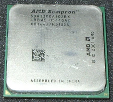 AMD SEMPRON 3300+  2.0 GHZ  PROCESSOR, SDA3300AIO2BX,  SOCKET 754, US SELLER
