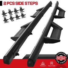 Fit 20-25 Jeep Gladiator 4 Door JT Drop Side Step Running Boards Nerf Bar BDKA