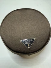 PRADA Brown Satin Mirror Pouch