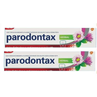 Parodontax Herbal Toothpaste 90g x2   Herbal Fluoride Toothpaste for Gum Care