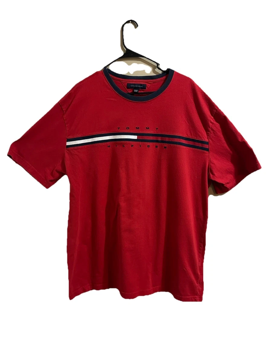 Tommy Hilfiger Red T-Shirts for Men for sale | eBay