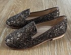 Luisa And Ernesto Girls Glitter Smoking Flats Size EURO 31/US 13 NIB Italy! — photo 1