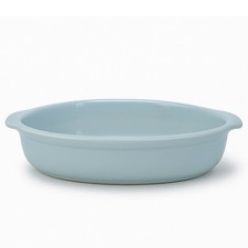 Oval Baking Dish Ceramic Blue 27cm Oven Microwave Dishwasher Safe Bakeware Pan
