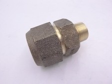 MID 1" Compression x MNPT Brass Coupling
