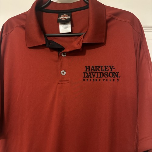 Polo Harley Davidson Barnett El Paso Logo Bordado Para Hombre Performance Talla Grande - Imagen 2 de 5